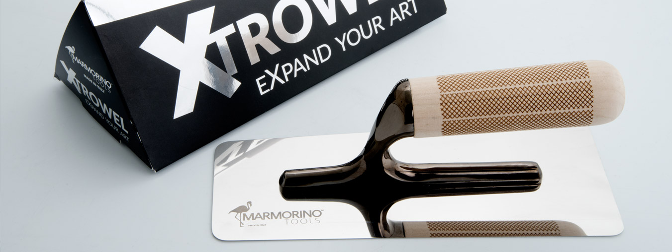 Marmorino Tools XTROWEL Venetian Plaster Trowel - Special Low Friction Steel Will Not Leave Black Streaks on White Plaster, Microcement or Resin